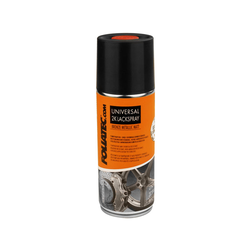 Foliatec, Universal 2K Lackspray - bronze metallic glänzend 1x400ml, Flüssigkeit, Bronze