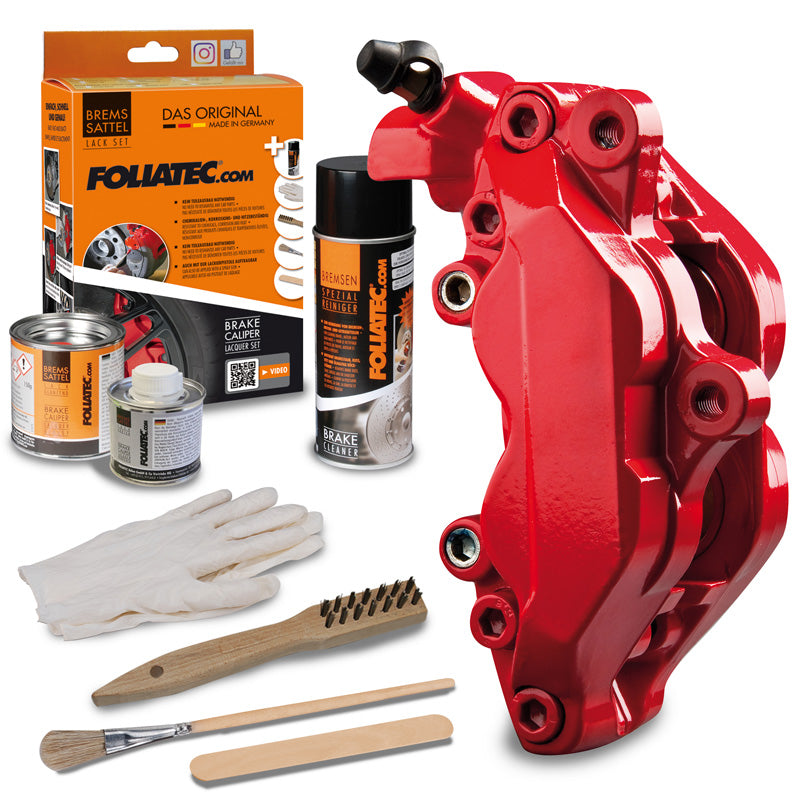 Foliatec, Bremssattel-Lack - racing rosso - 3 Komponenten, Flüssigkeit, Rot