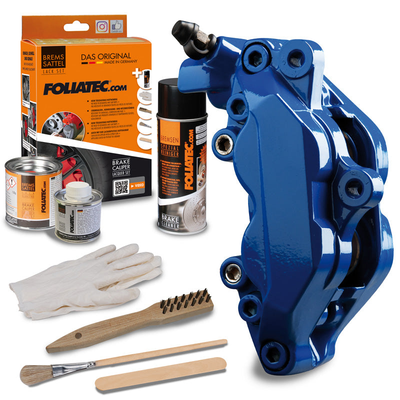 Foliatec, Bremssattel-Lack - RS blau - 3 Komponenten, Flüssigkeit, Blau