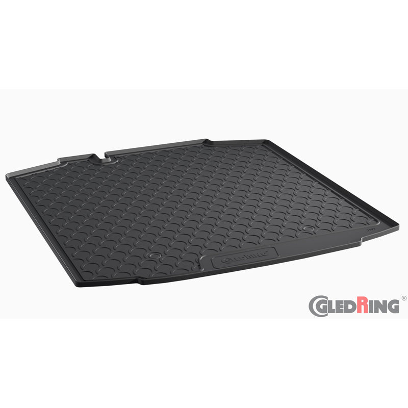 Gledring, Rubbasol (Gummi) Kofferraumwanne passend für Seat Toledo & Skoda Rapid Limousine 2012- (Tiefe Ladeboden), Schwarz