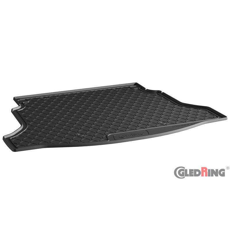 Gledring, Rubbasol (Gummi) Kofferraumwanne passend für Honda Civic X HB 5-türer 2017-2022 (Tiefe Ladeboden), Schwarz