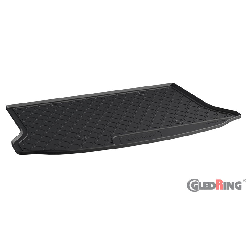 Gledring, Rubbasol (Gummi) Kofferraumwanne passend für Volvo V40 2012- (exkl. D2/D3/D4 Euro6 2018-) (Tiefe ladeboden), Schwarz