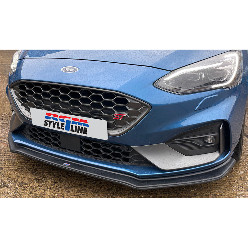 RGM, Frontspoileransatz passend für Ford Focus IV ST & ST-Line 2018- - Schwarz (ABS), Unlackiert, Schwarz