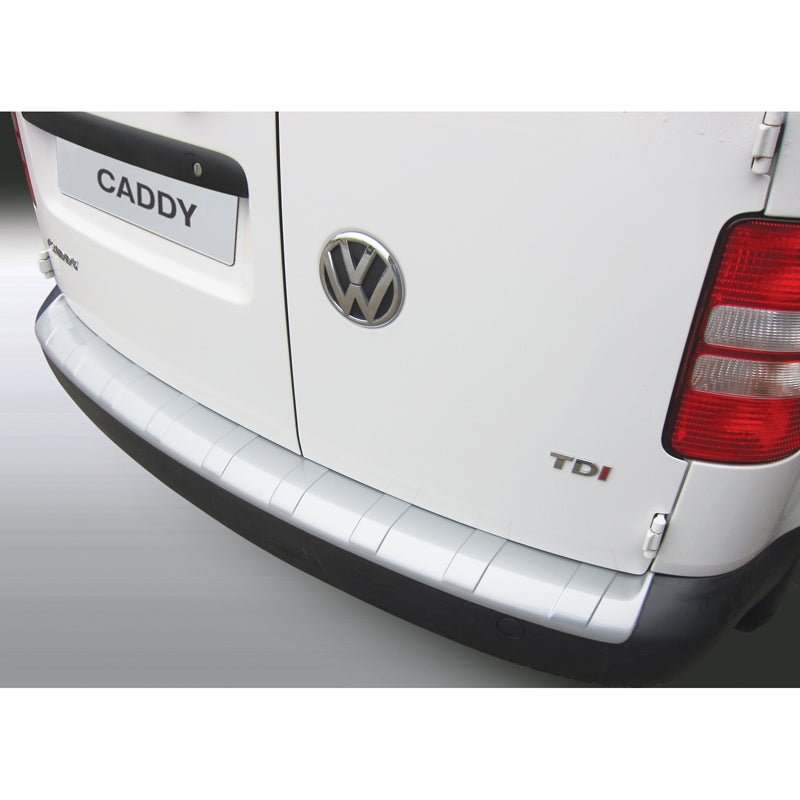 RGM, ABS Heckstoßstangenschutz passend für Volkswagen Caddy II 2004-2015 Silber Ribbed