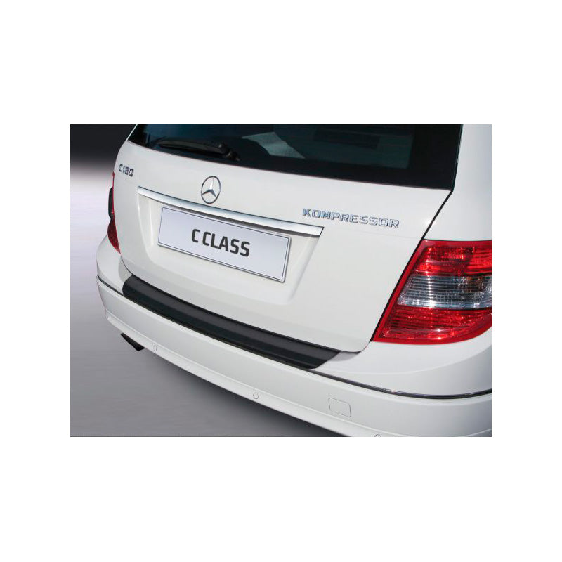 RGM, ABS Heckstoßstangenschutz passend für Mercedes C-Klasse W204 Kombi 2007-2011 (exkl. AMG) Schwarz, Mattschwarz