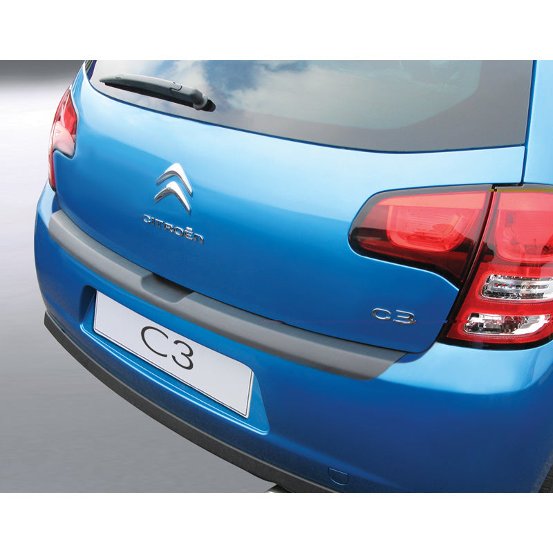 RGM, ABS Heckstoßstangenschutz passend für Citroën C3 2010-2016 Schwarz, Mattschwarz