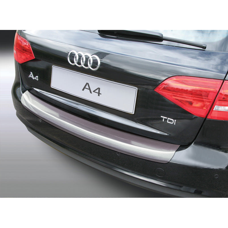 RGM, ABS Heckstoßstangenschutz passend für Audi A4 Avant 2012-2015 (exkl. S4) Gebürstet Alu Look, Aluminium