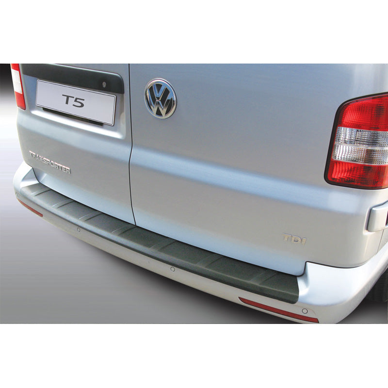 RGM, ABS Heckstoßstangenschutz passend für Volkswagen T5 Caravelle/Multivan 2012-2015 Ribbed (für lackierte Stoßstangen) Schwarz, Mattschwarz