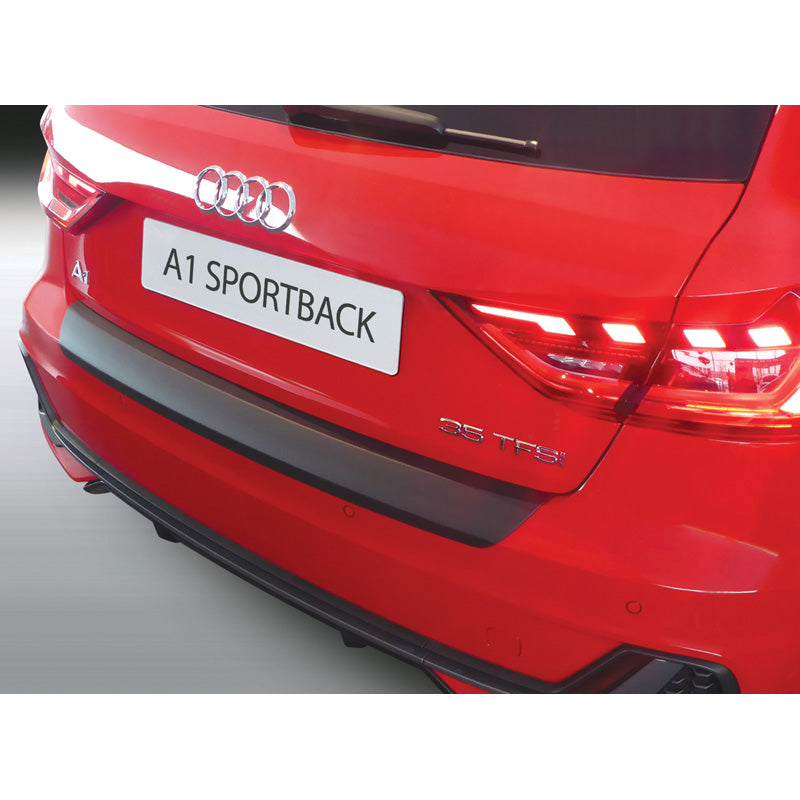 RGM, ABS Heckstoßstangenschutz passend für Audi A1 (GB) Sportback S-Line 2018- Schwarz, Mattschwarz