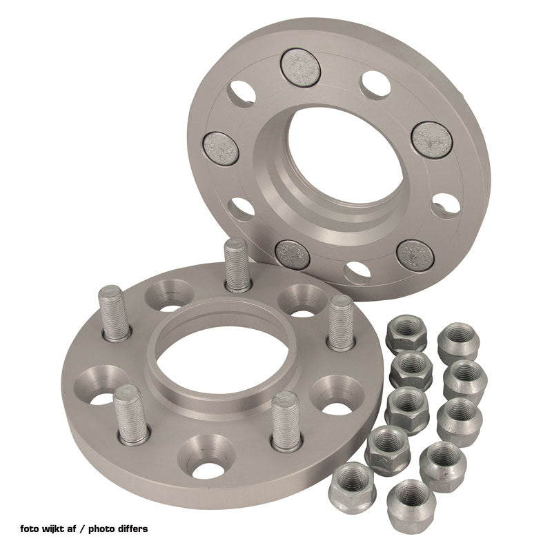 H&R, DRM-System Spürverbreiterungsatz 40mm pro Achse - Lochkreis 5x108 - Mittenzentrierung 63,3mm - System M12x1,5 -  passend für Ford/Jaguar/Volvo, Aluminium, Silber