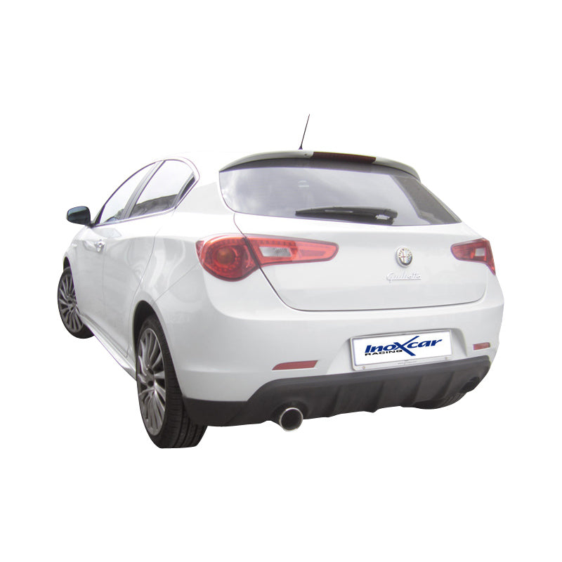 InoXcar, 100% Edelstahl Sportauspuff passend für Alfa Romeo Giulietta 1.4T Multiair (170PS) 2010- 102mm Rund, Inox