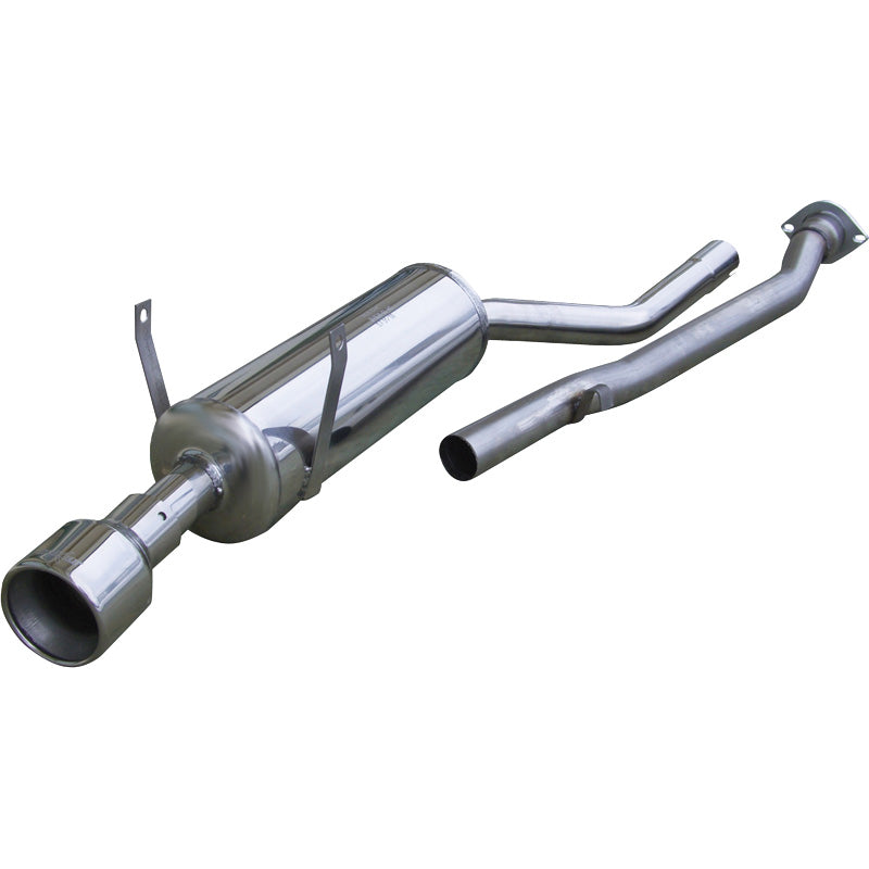 InoXcar, 100% Edelstahl Sportauspuff passend für BMW 3er E36 318 iS 1992- 102mm, Inox