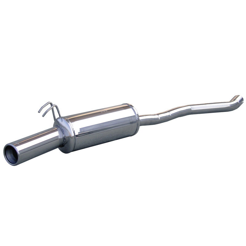 InoXcar, 100% Edelstahl Sportauspuff passend für Fiat Barchetta 1.8 1995-2003 80mm, Inox