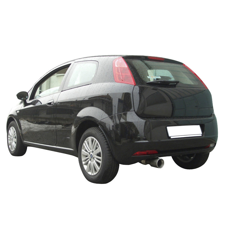 InoXcar, 100% Edelstahl Sportauspuff passend für Fiat Grande Punto 1.9 MJET 16v (120PS) 2005- 102mm, Inox