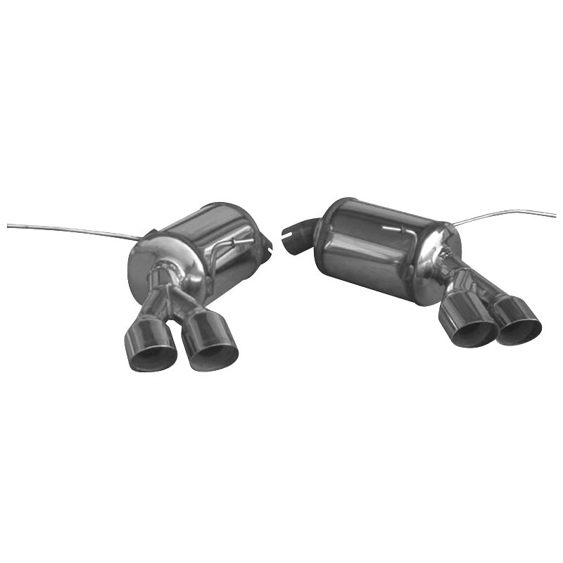 InoXcar, 100% Edelstahl Doppelauspuff passend für MS Gransport 4.2 V8 2006- Links/Rechts 2x80mm, Inox