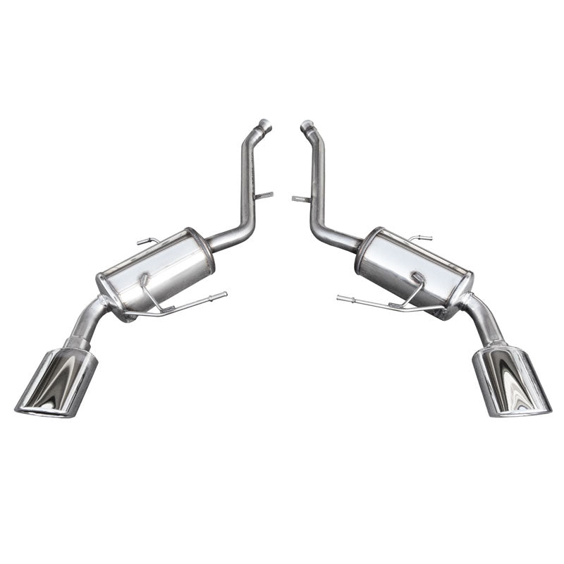 InoXcar, 100% Edelstahl Doppelauspuff passend für Mercedes ML W164 320 Cdi Sport (224PS) 2005- Links/Rechts 150x105mm Oblique, Inox