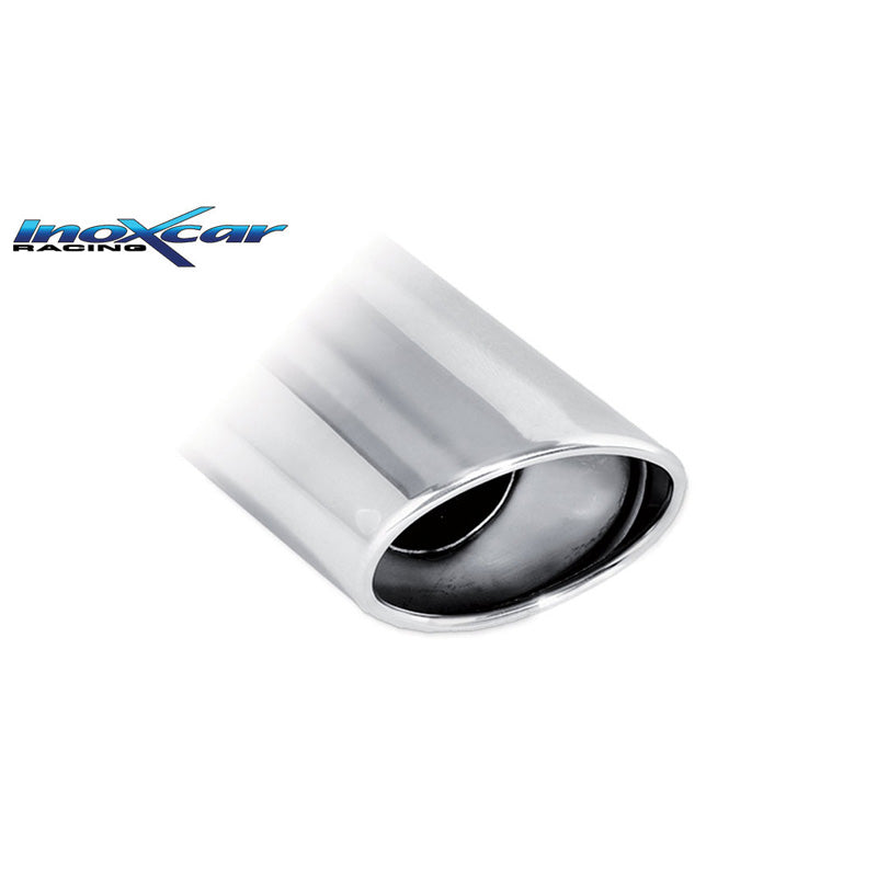 InoXcar, 100% Edelstahl Sportauspuff passend für Mini One R56 1.4 (75-95ps) 2007- (Ø42) 1x120x80mm, Inox