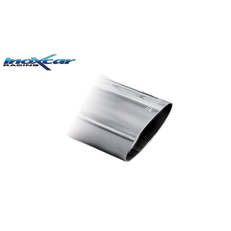 InoXcar, 100% Edelstahl Sportauspuff passend für Mini Cooper F55-F56 1.5 136PS 2014- 1x102mm Racing, Inox