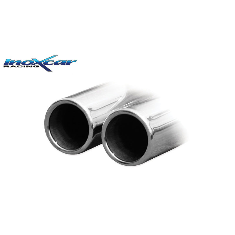 InoXcar, 100% Edelstahl Sportauspuff passend für Seat Leon 1M 1.9 TDI 130PS 2000- 2x80mm, Inox