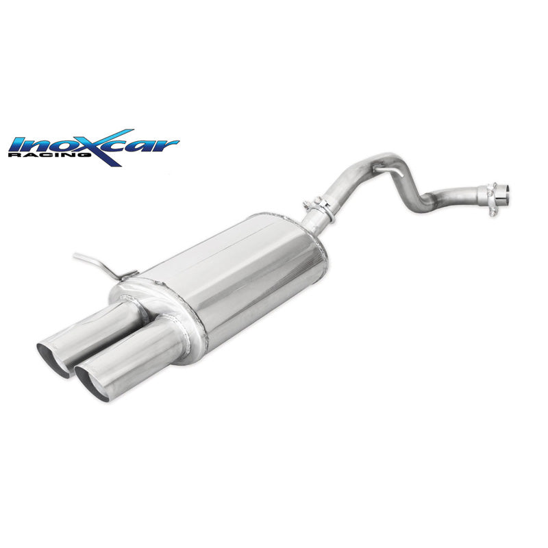 InoXcar, 100% Edelstahl Sportauspuff passend für Volkswagen Golf IV 1.9 TDI 90PS 1997- 2x75mm Racing, Inox