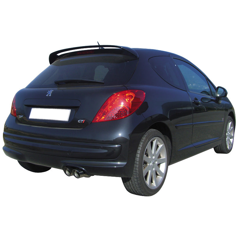 InoXcar, 100% Edelstahl Sportauspuff passend für Peugeot 207 1.6 16v (175PS) 2007- 2x80mm Racing, Inox