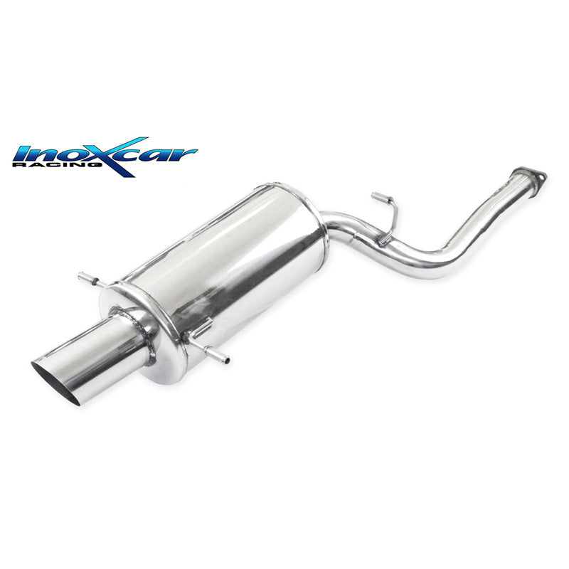 InoXcar, 100% Edelstahl Sportauspuff passend für Subaru Impreza 4WD 2.0 -Turbo -2000 1x101mm Rally, Inox