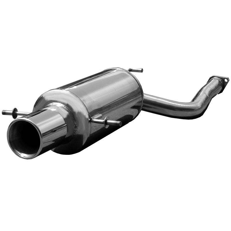 InoXcar, 100% Edelstahl Sportauspuff passend für Subaru Impreza 4WD 2.0 GT-Turbo -2000 102mm, Inox