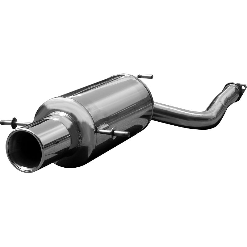 InoXcar, 100% Edelstahl Sportauspuff passend für Subaru Impreza 4WD 2.0 STi 2002- 120mm Mega, Inox