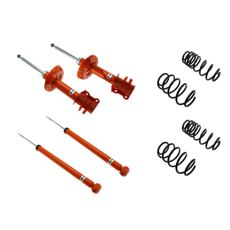 KONI, STR.T Kit passend für Alfa Romeo Mito 2008-2018 / Fiat Grande Punto (Evo) 2005-2017 / Opel Corsa D/E 2006-2019 - VA-Last -860kg - 20-30/20-30mm (1120-1311), Stahl, Orange