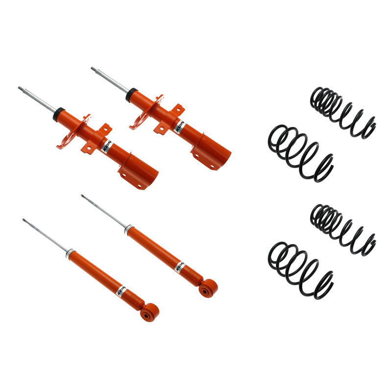 KONI, STR.T Kit passend für Renault Clio III Estate 1.2 16V/1.2 16V TCE 2008-2012 - 45/45mm (1120-1404), Stahl, Orange