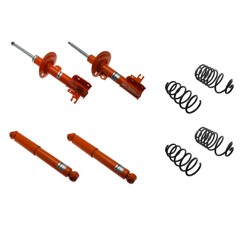 KONI, STR.T Kit passend für Opel Astra H GTC (exkl. TwinTop) 2005-2009 - 30/30mm - VA-Last -960kg (1120-1611), Stahl, Orange