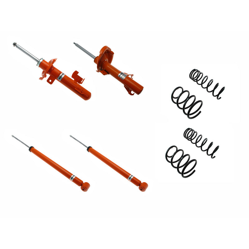 KONI, STR.T Kit passend für Mazda III Limousine/Hatchback 2003-2008 - 30/30mm - VA-Last -994kg (1120-2281), Stahl, Orange