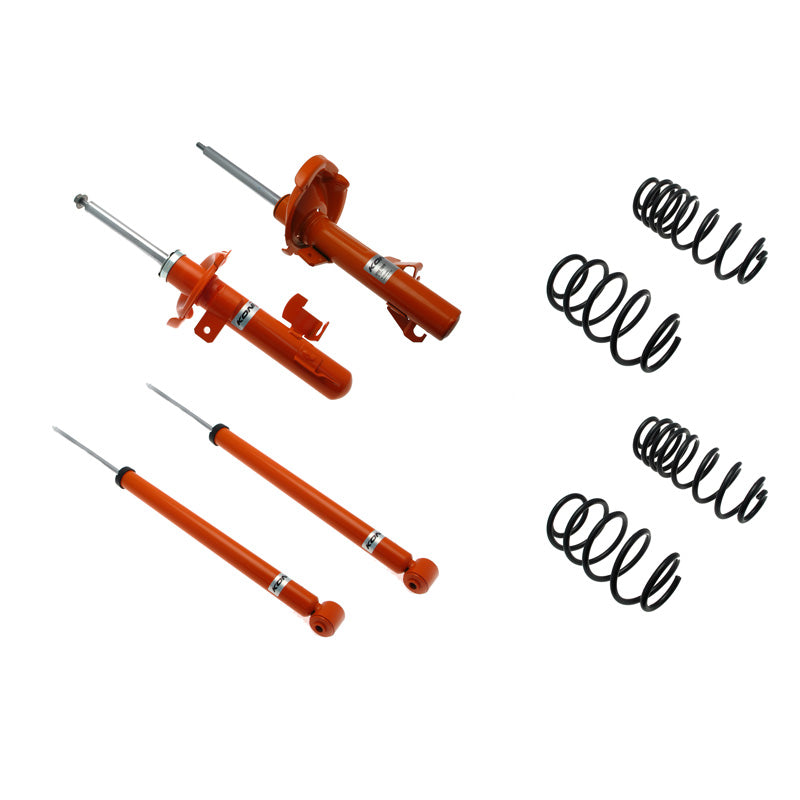 KONI, STR.T Kit passend für Mazda III Limousine/Hatchback 2009-2013 - 30/30mm - VA-Last -994kg (1120-2283), Stahl, Orange