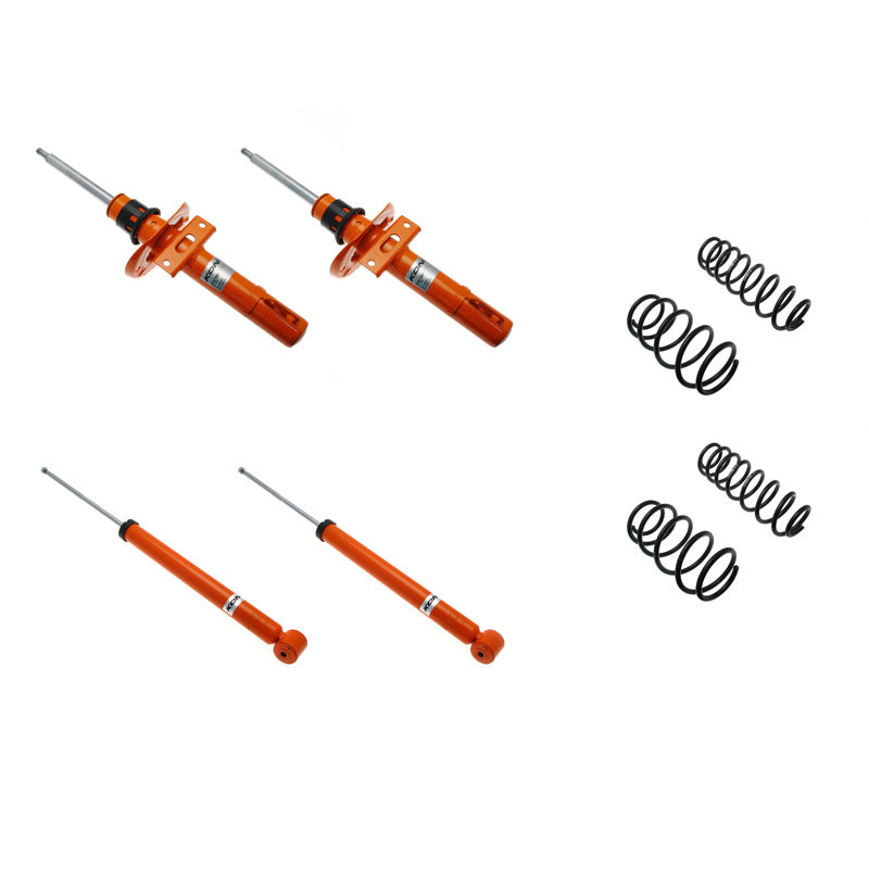 KONI, STR.T Kit passend für Skoda Fabia (6Y) Limousine/Hatchback/Combi 2000-2007 - 30/30mm - VA-Last 901kg- (1120-4092), Stahl, Orange