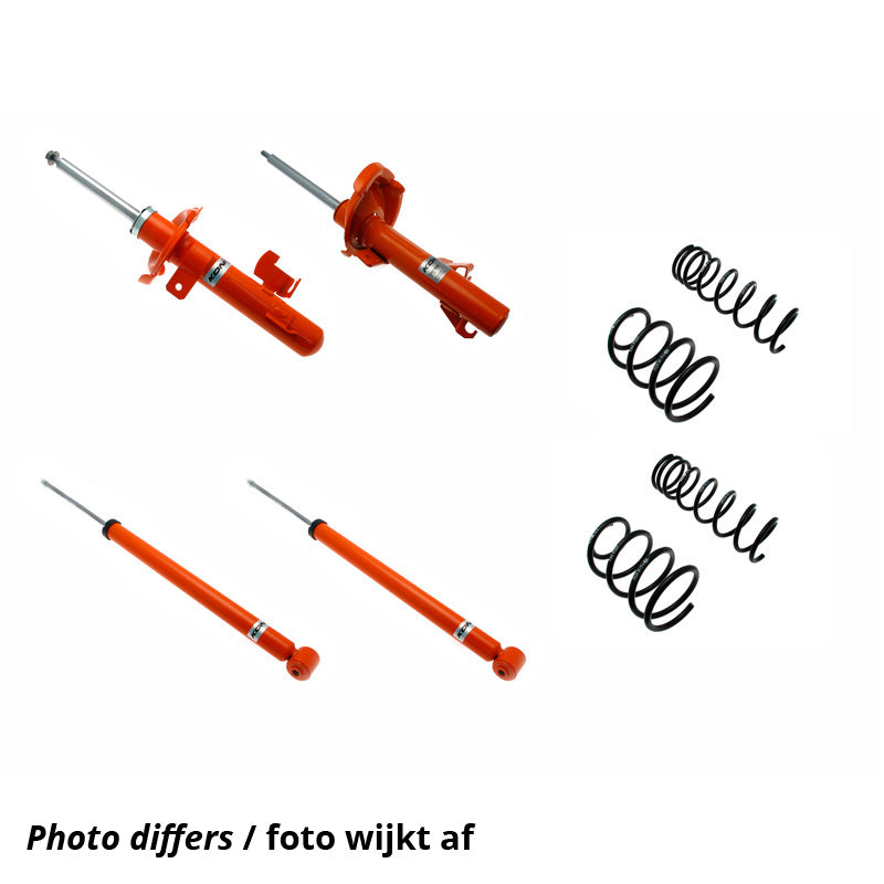 KONI, STR.T Kit passend für Volkswagen Golf I GTI 1976-1983 - 25/40mm - VA-Last 661kg- - HA-Last -571kg (1120-5403), Stahl, Orange