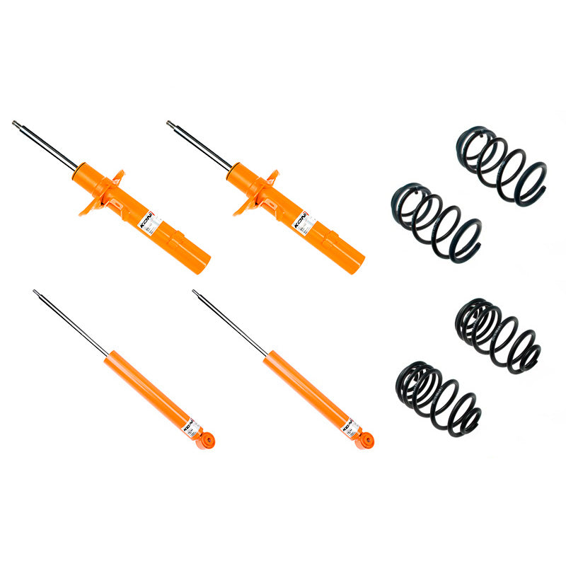 KONI, Str.T kit passend für VW Golf VII Variant - 55 mm Originalfederbeine und Verbundlenker HA - Vorderachse-Last bis 1010kg (35-45mm) (1120-8403-1), Stahl, Orange