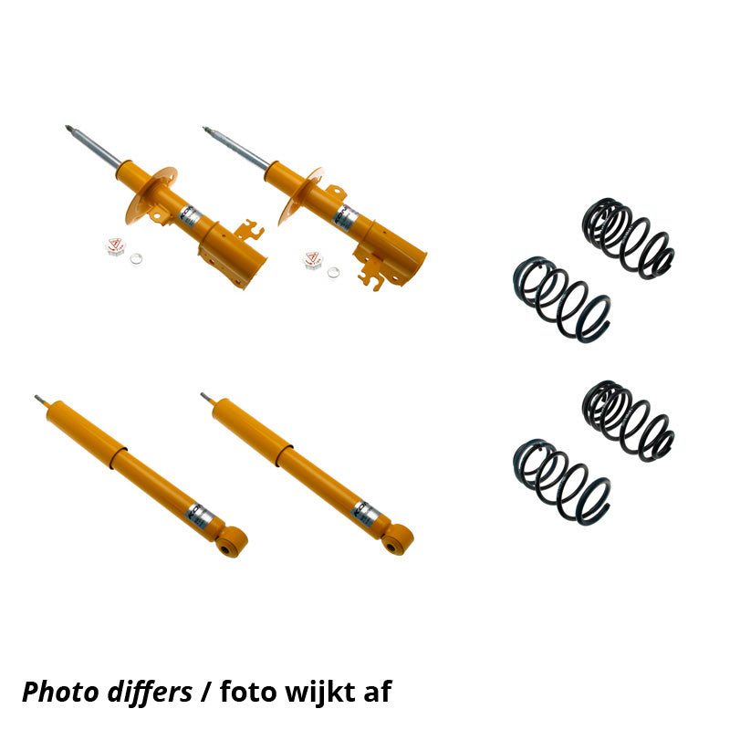 KONI, Sport Kit passend für Volkswagen Golf VII Variant (exkl. DCC/GTD/R/Alltrack) 2013-2019 - 30/45mm - VA-Last -1010kg - VA: Ø50mm - HA: Mehrlenker Fahrwerk (1140-8405), Stahl, Gelb