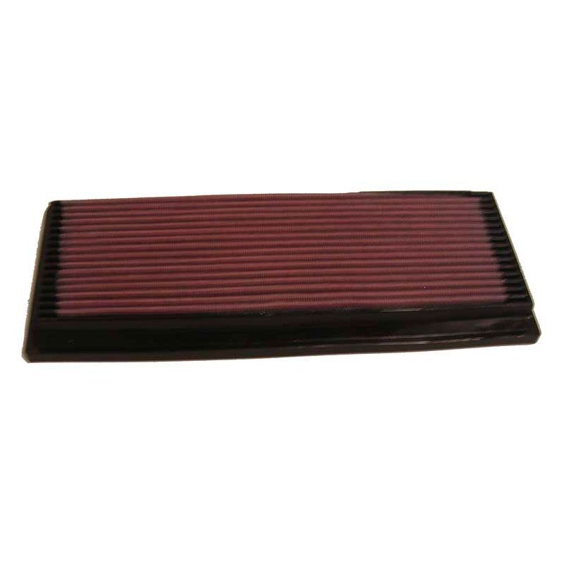 K&N, Tauschluftfilter passend für Jeep Cherokee, Comanche, Wagoneer 2.5 1986 / Wrangler 2.5, 4.0, 4.2 1987-1997 (33-2046), Baumwolle, Rot