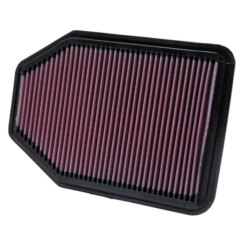 K&N, Tauschluftfilter passend für Jeep Wrangler 3.6 2012-2017 & 3.8 2007-2012 (33-2364), Baumwolle, Rot