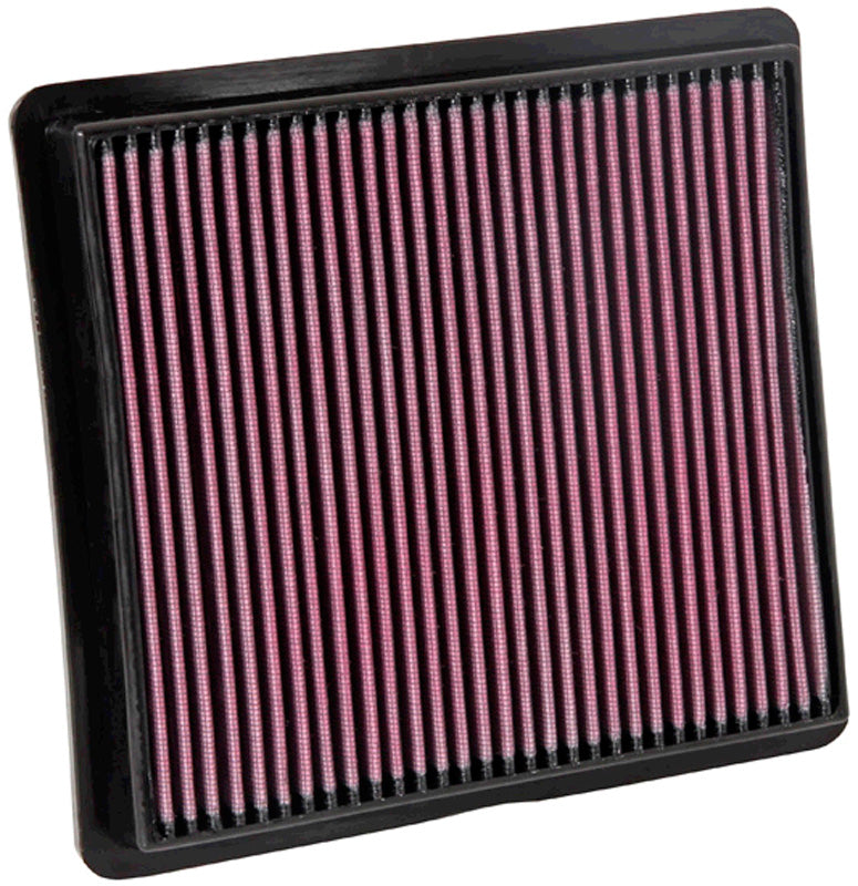 K&N, Tauschluftfilter passend für Lancia Voyager 2.8 D 2008-2016 / Chrysler Town & Country, Voyager / Dodge Grand Caravan 2008-2010 / Volkswagen Routan 3.8, 4.0 2009-2010 (33-2419), Baumwolle, Rot