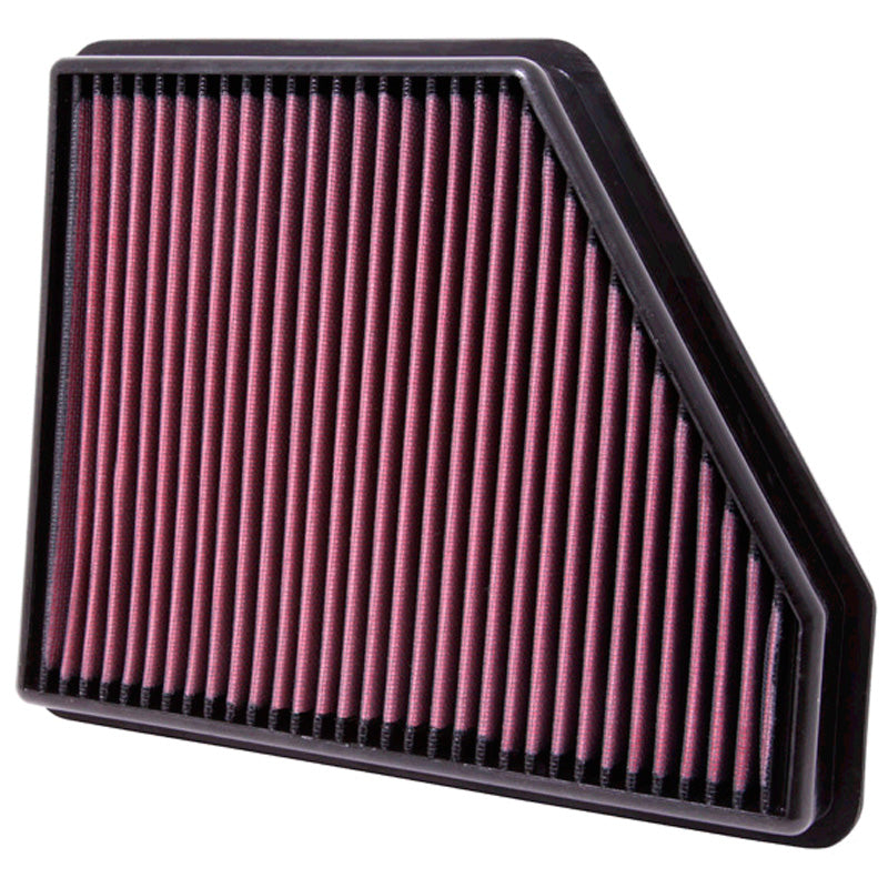 K&N, Tauschluftfilter passend für Chevrolet Camaro (SS/ZL1) 3.6/6.2L 2010-2015 (33-2434), Baumwolle, Rot