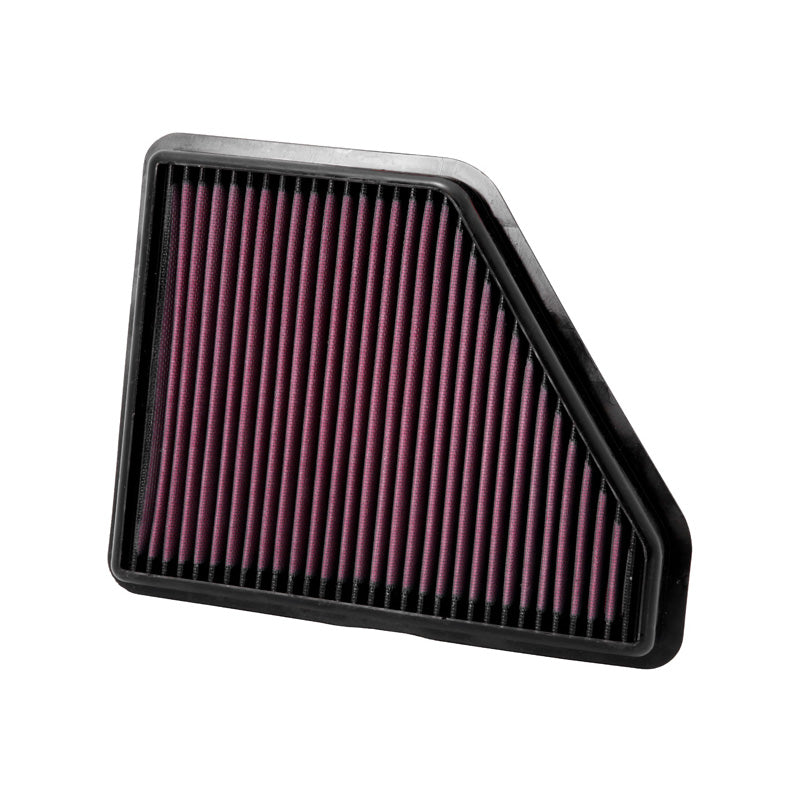 K&N, Tauschluftfilter passend für Chevrolet Equinox 2.4, 3.0, 3.6, GMC Terrain 2.4, 3.0 2010-2017 (33-2439), Baumwolle, Rot