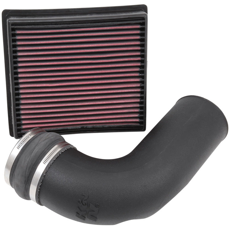 K&N, Aircharger Kit passend für Dodge Ram 2500/3500 6.7L Diesel 2013-2018 (57-1568), Baumwolle, Rot