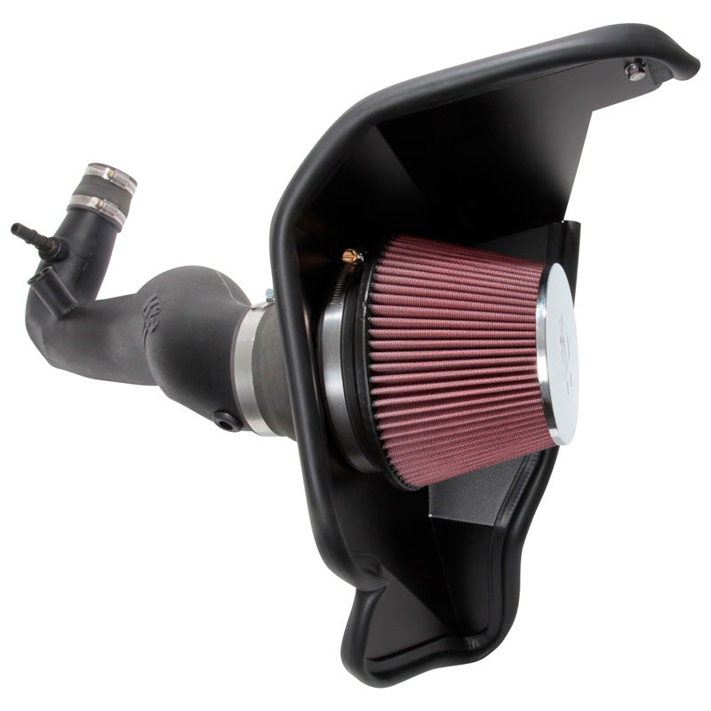 K&N, Aircharger Kit passend für Ford Mustang 2.3L L4 2018-2021 (63-2606), Baumwolle, Rot