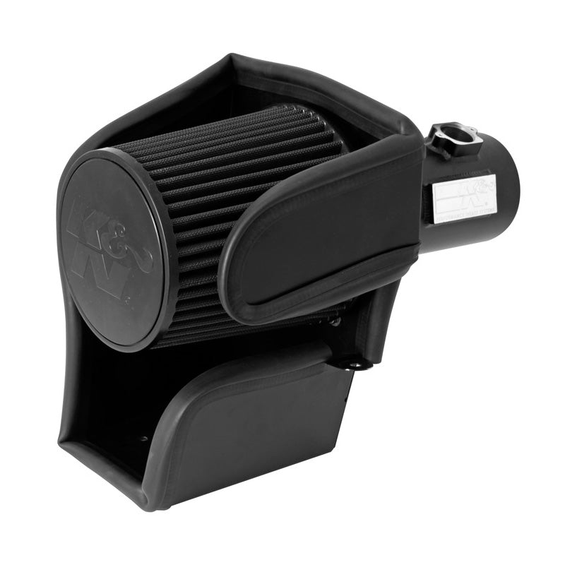 K&N, Blackhawk Induction Air Intake System passend für Ford F250/F350/F450/F550 Super Duty 6.4L V8 Diesel 2007-2010 (71-2576), Baumwolle, Rot