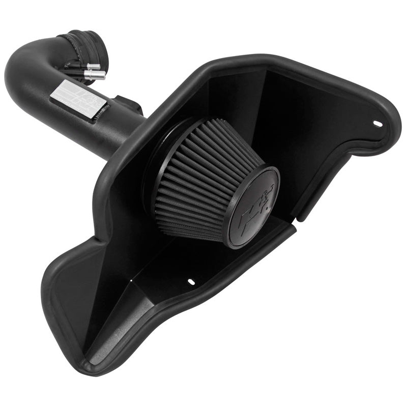 K&N, Blackhawk Induction Air Intake System passend für Ford Mustang GT 5.0L V8 2015-2017 (71-3535), Baumwolle, Rot