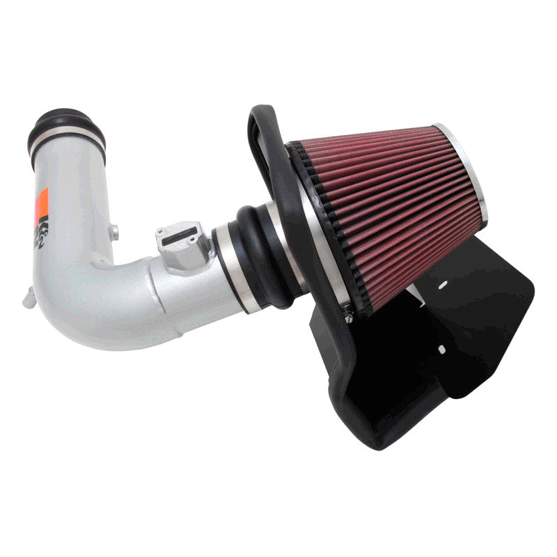 K&N, High Performance Air Intake Kit passend für Ford Explorer 3.5L V6 excl. Turbo 2011-2019 - Silber (77-2575), Baumwolle, Rot