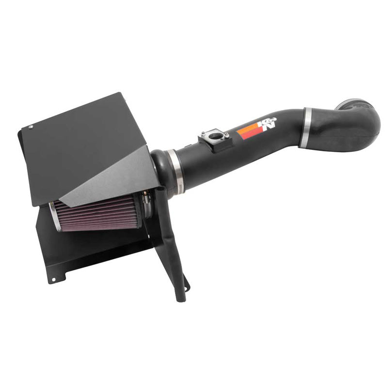 K&N, High Performance Air Intake Kit passend für Chevrolet Silverado/GMC Sierra 2500 HD/3500 6.0L V8 2011-2013 - Schwarz (77-3076KTK), Baumwolle, Rot