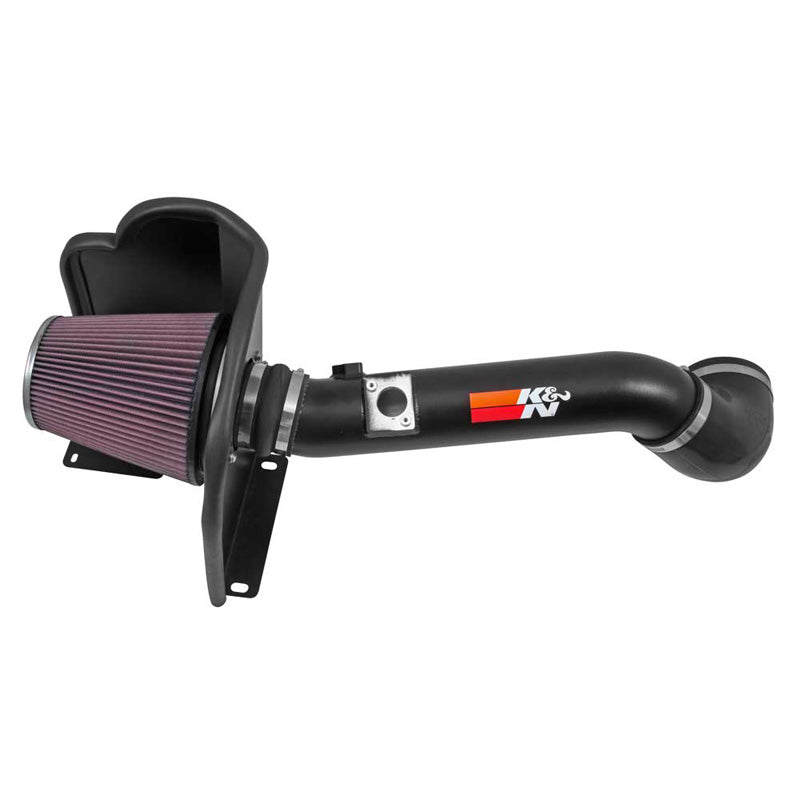 K&N, High Performance Air Intake Kit passend für Chevrolet Silverado/GMC Sierra 2500 HD/3500 HD 6.0L V8 2014-2015 - Schwarz (77-3086KTK), Baumwolle, Rot