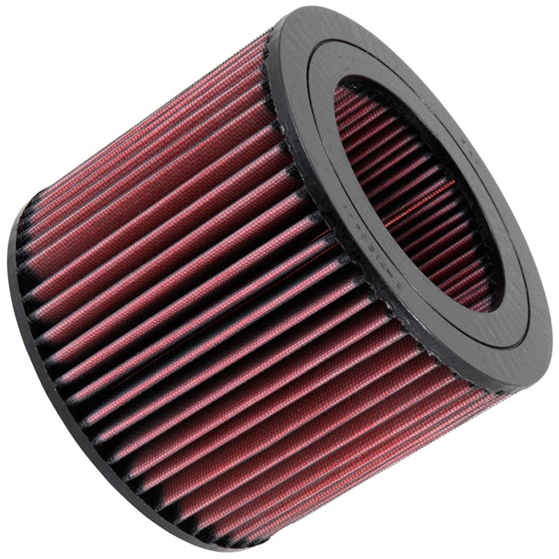 K&N, Tauschluftfilter passend für Toyota LandCruiser 1993-1997 (E-2443), Baumwolle, Rot